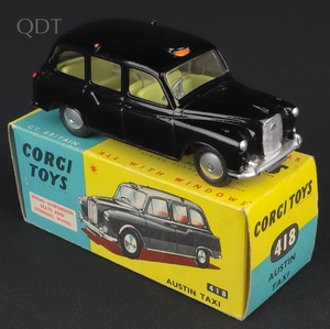 Corgi toys 418 austin taxi kk337 front