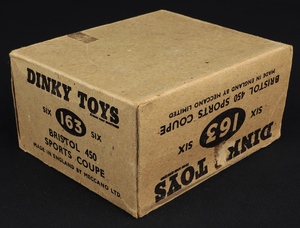 Trade box dinky toys 163 bristol sports coupe kk339 box