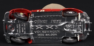 Corgi toys 256 volkswagen 1200 safari east african trim rhino kk361 base