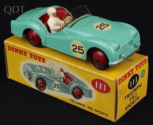 Dinky toys 111 triumph tr2 sports kk380 front