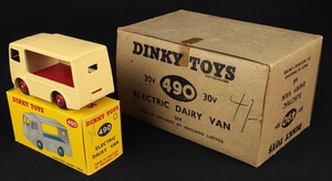 Dinky toys 490 electric dairy van express dairy kk387 back