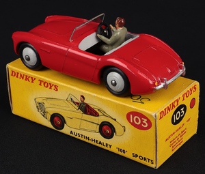 Dinky toys 103 austin healey 100 sports kk389 back