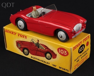 Dinky toys 103 austin healey 100 sports kk389 front