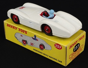 Dinky toys 237 mercedes benz racing car kk423 back