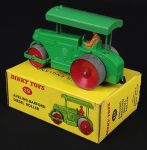 Dinky toys 251 aveling barford diesel roller kk442 back
