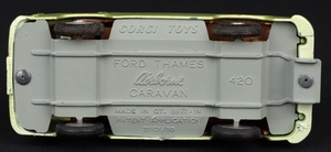 Corgi toys 420 ford thames airborne caravan kk453 base
