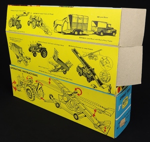 Corgi gift set 47 conveyor trailer ford super major tractor driver kk460 box back