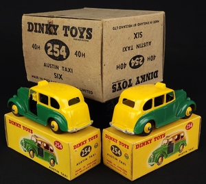 Trade carton dinky toys 40h 254 austin taxi kk485 back