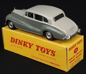 Dinky toys 551 rolls royce silver wraith kk494 back