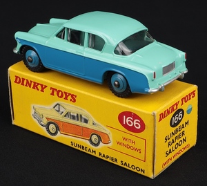 Dinky toys 166 sunbeam rapier saloon kk496 back