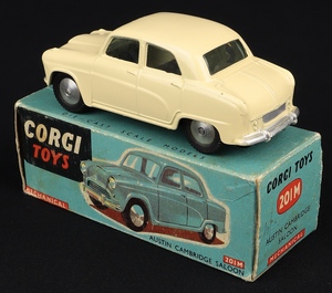 Corgi toys 201m austin cambridge saloon kk498 back
