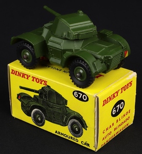 Dinky toys 670 armoured car kk520 back