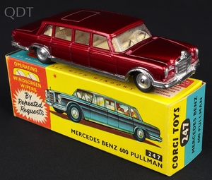Corgi toys 247 mercedes benz 600 pullman kk534 front