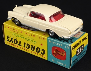 Corgi toys 230 mercedes 220 se coupe kk539 back