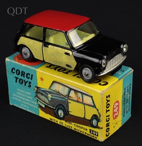 Corgi toys 249 mini cooper wickerwork kk553 front
