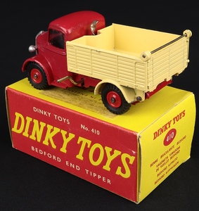 Dinky toys 410 bedford end tipper kk558 back
