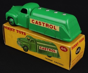 Dinky toys 441 castrol tanker kk565 back