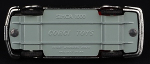 Corgi toys 315 simca 1000 kk604 base