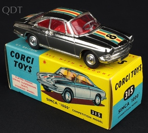 Corgi toys 315 simca 1000 kk604 front