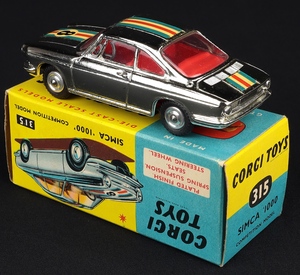 Corgi toys 315 1 simca 1000 kk604 back