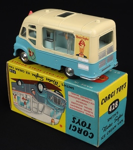 Corgi toys 428 smith's mister softee ice cream van kk604 back