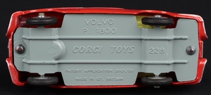 Corgi toys 228 volvo p1800 kk615 base