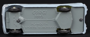 Corgi toys 445 plymouth sports suburban station wagon kk621 base