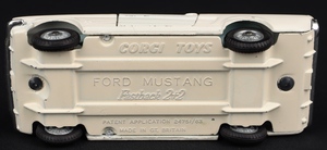 Corgi toys 325 ford mustang competition kk622 base