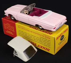 Dinky toys 137 plymouth fury convertible kk637 back
