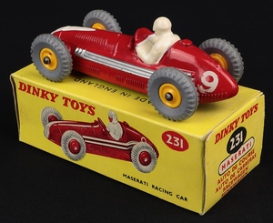 Dinky toys 231 maserati racing car kk643 back