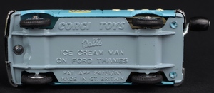 Corgi toys 474 musical wall's ice cream van kk667 base