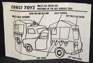 Corgi toys 474 musical wall's ice cream van kk667 leaflet