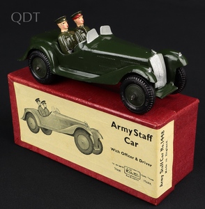 Britains 1448 army staff car kk670 front