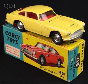 Corgi toys 218 aston martin db4 kk672 front