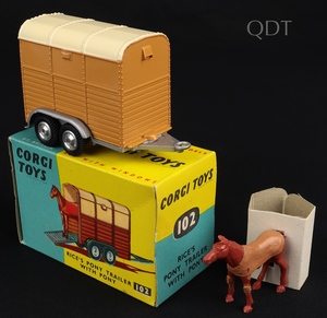 Corgi toys 102 rice's pony trailer kk708 front
