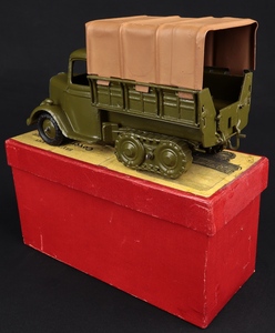 Britains 1433 army covered lorry caterpillar type kk725 back