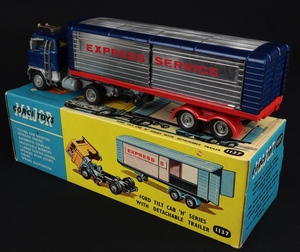 Corgi toys 1137 express service truck trailer kk740 back