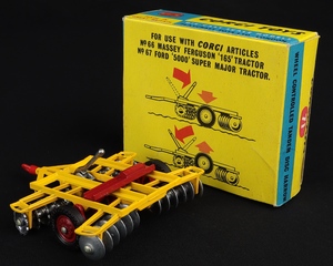 Corgi toys 71 wheel controlled tandem disc harrow kk745 back