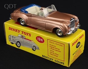 Dinky toys 194 bentley coupe kk759 front