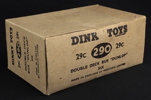 Dinky toys 29c 290 double deck bus kk799 box