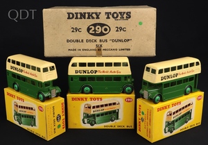 Dinky toys 29c 290 double deck bus kk799 front