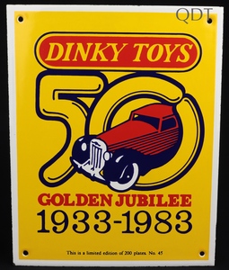 Dinky commemorative plate jubilee kk827 front