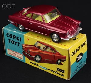 Corgi toys 316 nsu sport prinz kk832 front
