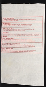 Corgi toys 262 lincoln continental kk837 leaflet 1