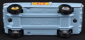 Corgi toys 348 ford mustang flower power stock racing car kk841 base