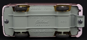 Corgi toys 420 thames airborne caravan kk859 base