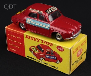 Dinky toys 268 renault dauphine minicab kk863 front