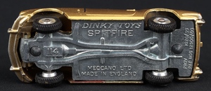 Dinky toys 114 triumph spitfire kk878 base