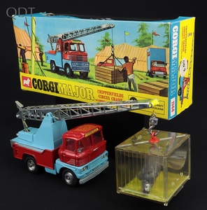 Corgi major toys 1144 chipperfields circus crane rhino kk892 front