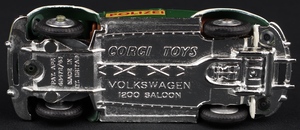 Corgi toys 492 vw police car polizei kk956 base